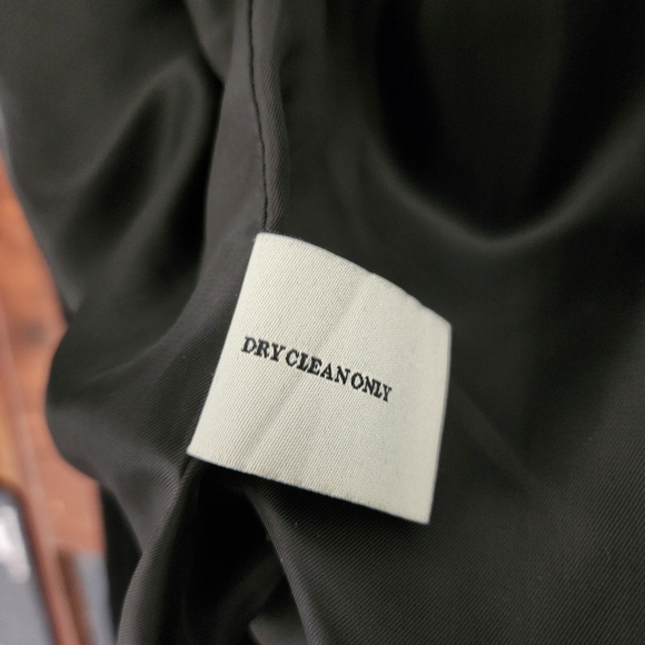 London Fog Heritage Black Wool Blend Trench Coat with Leather Accents - Picture 6 of 16